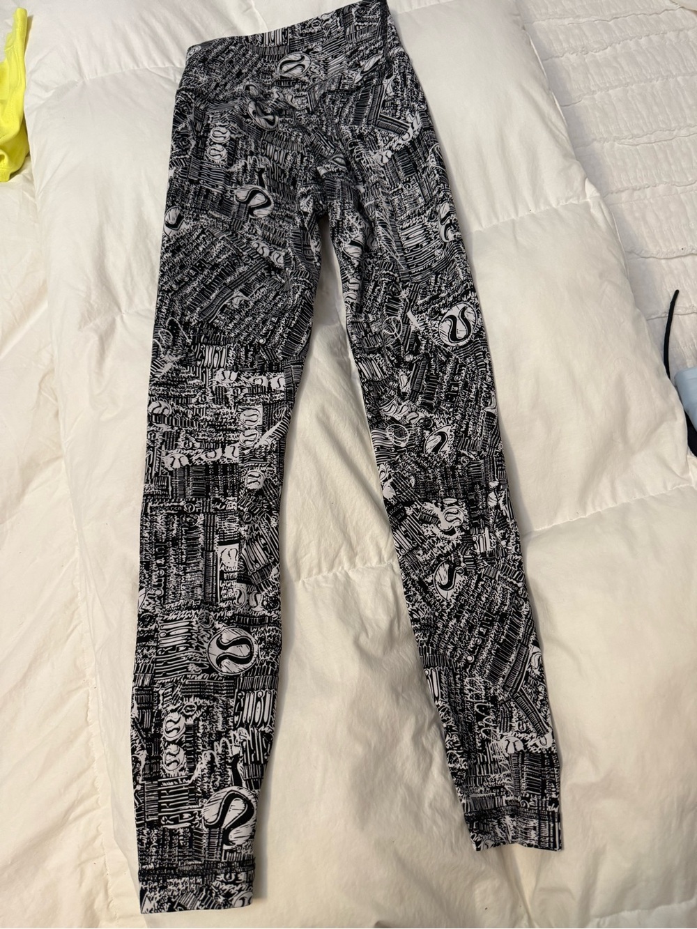 lululemon athletica Black & White Graphic Leggings
